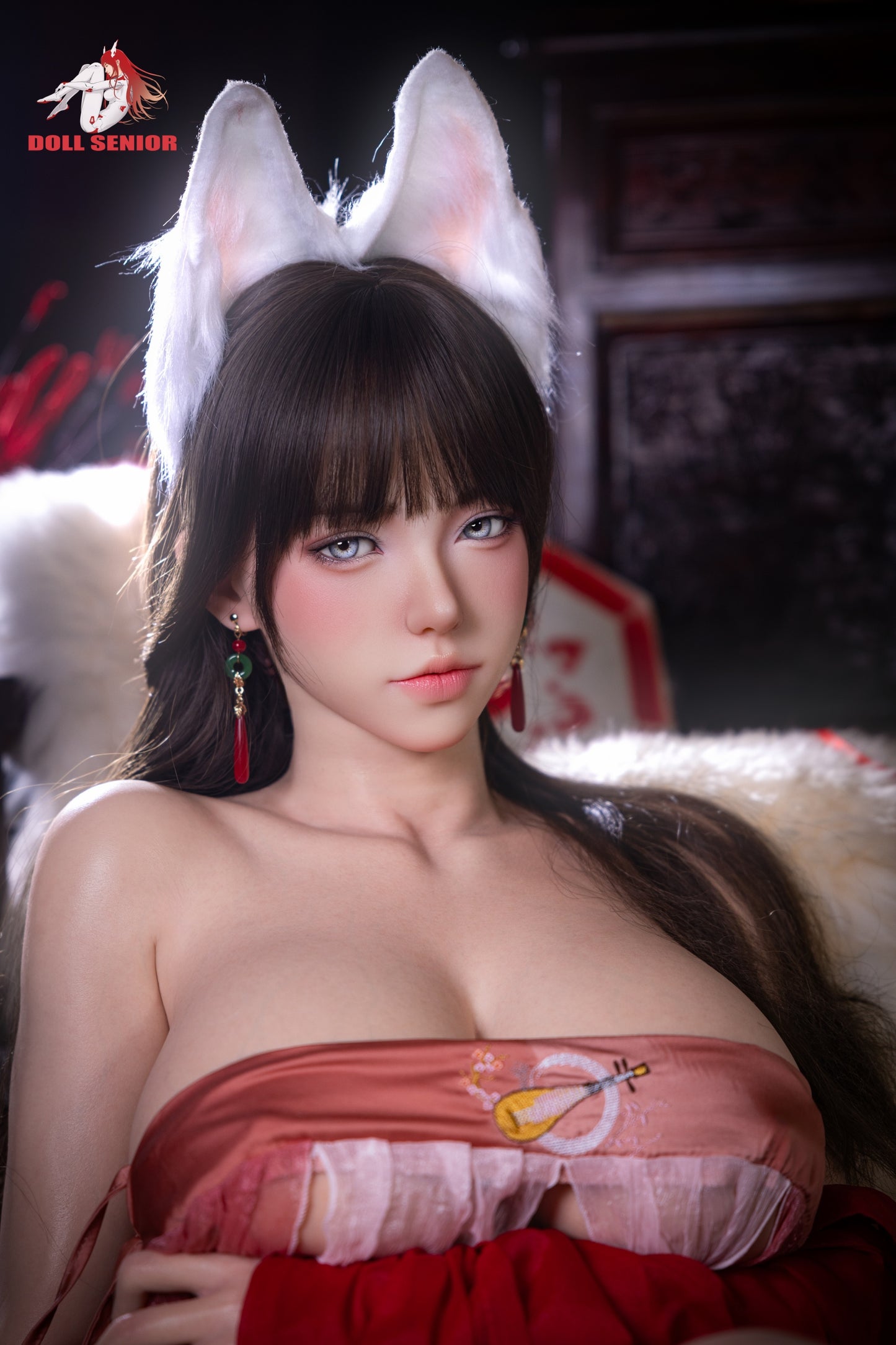 Doll Senior【Linsha】165cm/5ft 5 in F Cup Silicone Real Skin Texture Version Customizable Sex Doll Fox Princess