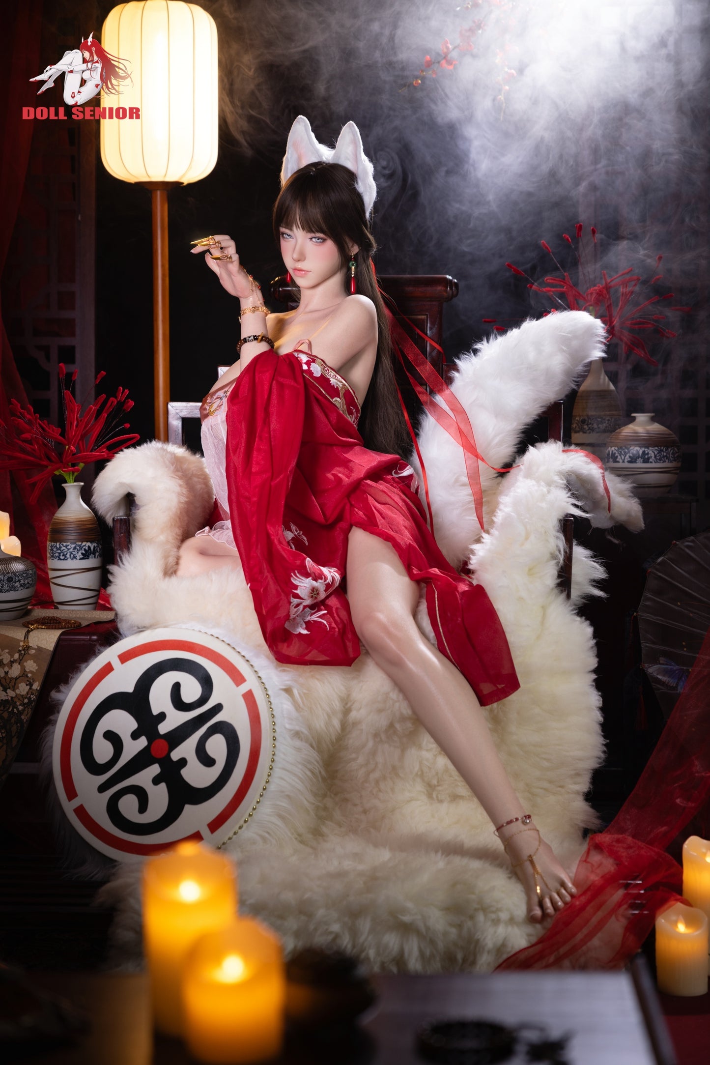 Doll Senior【Linsha】165cm/5ft 5 in F Cup Silicone Real Skin Texture Version Customizable Sex Doll Fox Princess