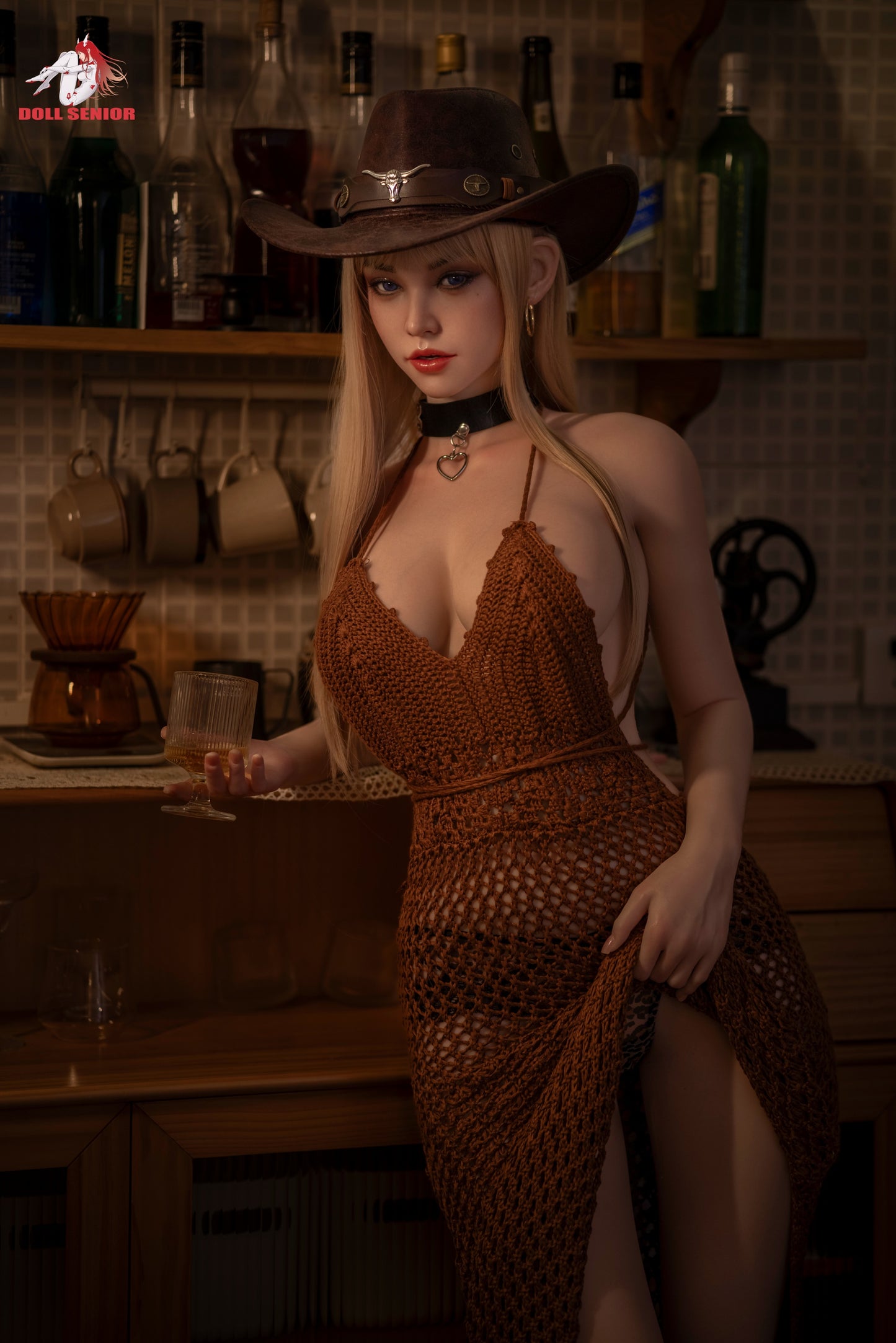 Doll Senior【Bonnie】163cm/5ft 4 in E Cup Silicone  Implanted Hair Customizable Sex Doll